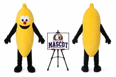 Banana Mascot Costume for Food Events