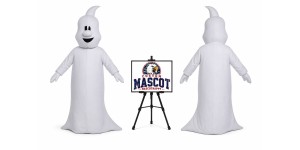 Adult Ghost Mascot Costume for Halloween Events Adult Ghost Mascot Costume for Halloween Events