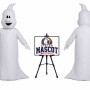 Adult Ghost Mascot Costume for Halloween Events