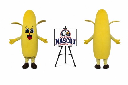 Banana Mascot Costume for Food Events