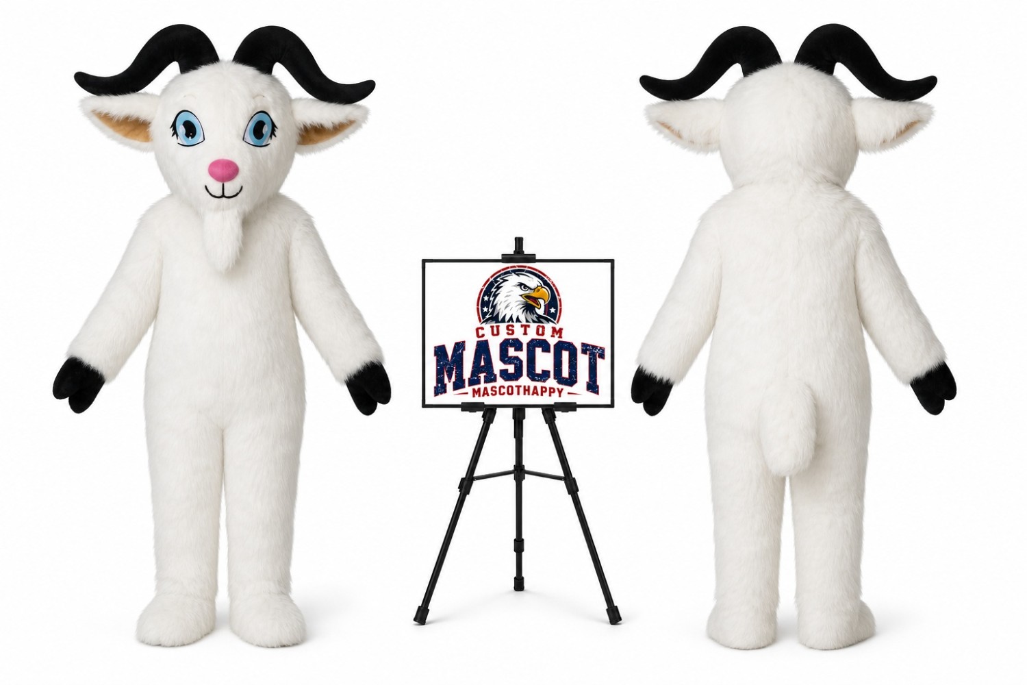 Adult Goat Sheep Mascot Costume Adult Goat Sheep Mascot Costume