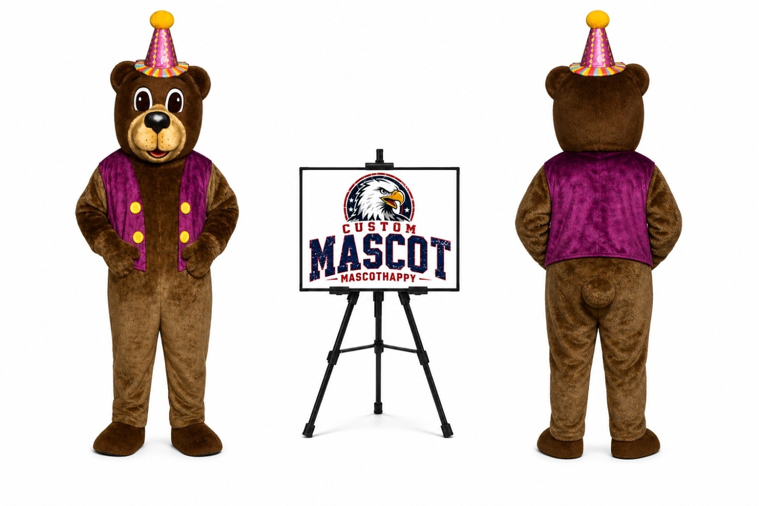 Bear Adult Mascot Costume Bear Adult Mascot Costume