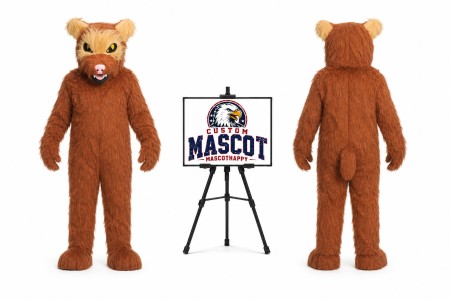 Groundhog Mascot Costume with Buck Teeth for Adults