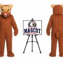 Groundhog Mascot Costume with Buck Teeth for Adults