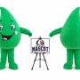 Adult Water Drop Mascot Costume