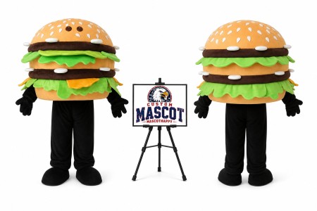 Adult Hamburger Mascot Costume