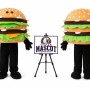 Adult Hamburger Mascot Costume
