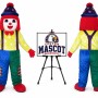 Adult Happy Clown Mascot Costume for Parties