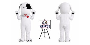Adult Happy Dog Mascot Costume Adult Happy Dog Mascot Costume