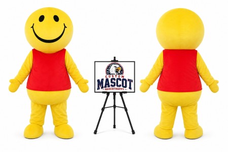 Adult Happy Face Mascot Costume