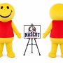 Adult Happy Face Mascot Costume