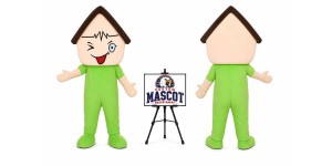 Adult Happy House Mascot Costume Adult Happy House Mascot Costume