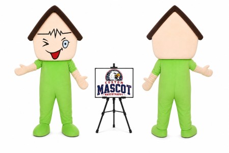 Adult Happy House Mascot Costume
