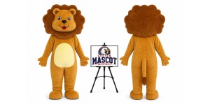 Adult Happy Lion Baby Mascot Costume Adult Happy Lion Baby Mascot Costume