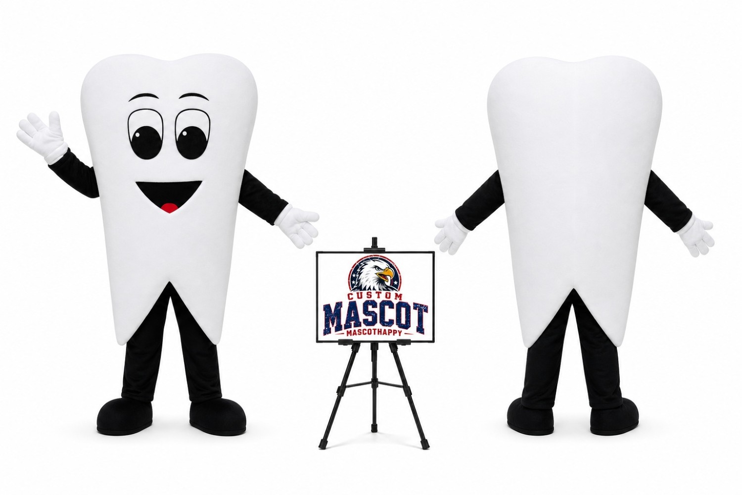 Adult Happy Tooth Mascot Costume