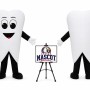 Adult Happy Tooth Mascot Costume