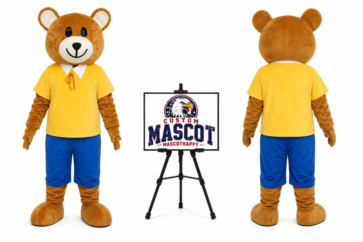 Bear T-Shirt Mascot Costume Bear T-Shirt Mascot Costume