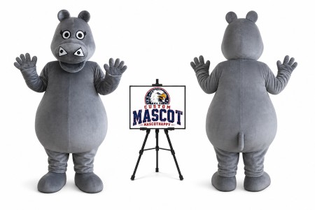 Adult Hippo Mascot Costume