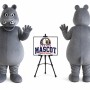 Adult Hippo Mascot Costume