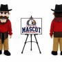 Bearded Man Cowboy Mascot Costume