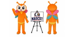 Beautiful Glowworm Mascot Costume Beautiful Glowworm Mascot Costume