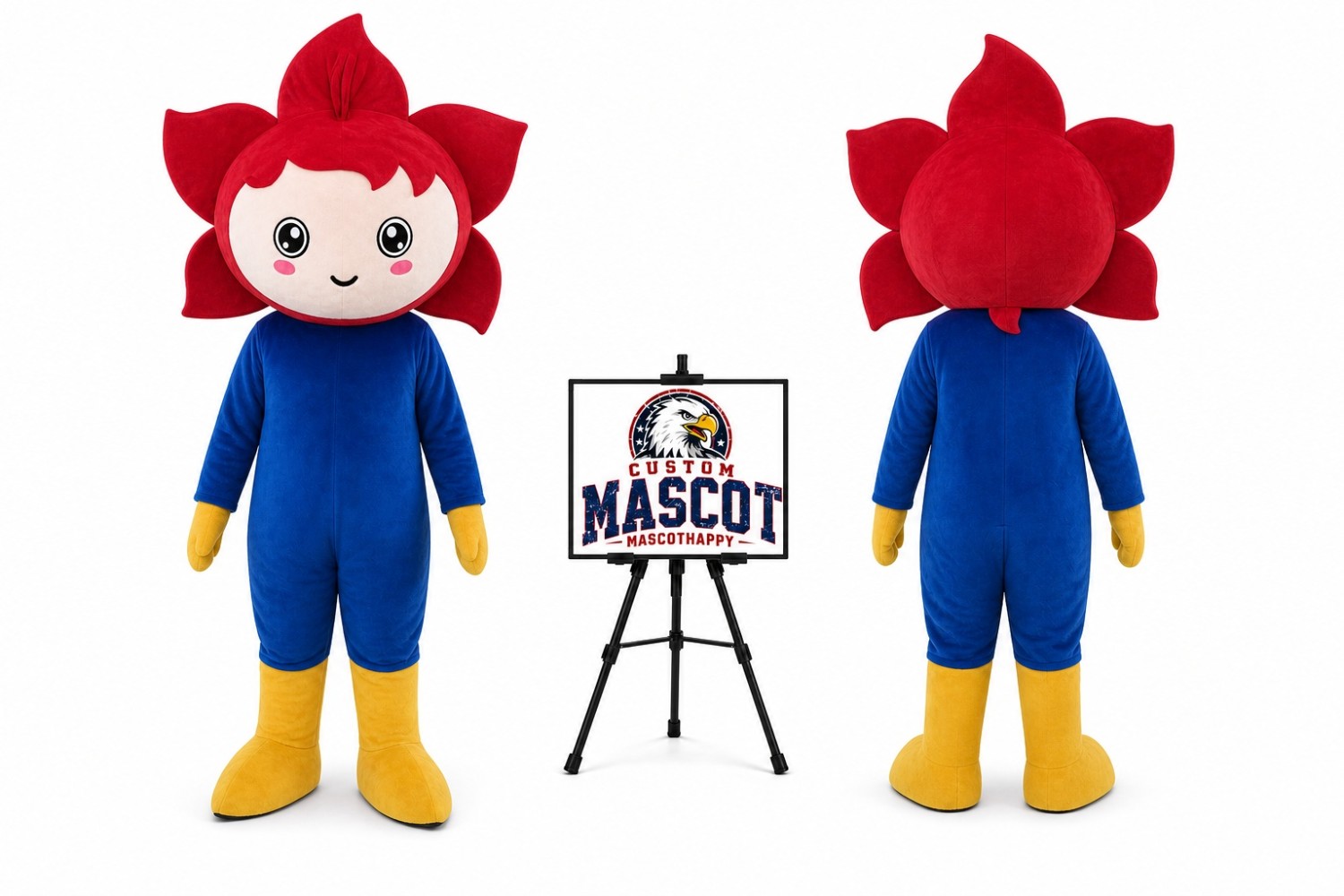 Adult Kapok Flower Mascot Costume Adult Kapok Flower Mascot Costume