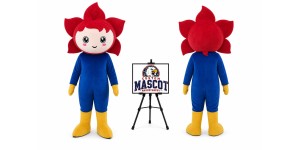 Adult Kapok Flower Mascot Costume Adult Kapok Flower Mascot Costume