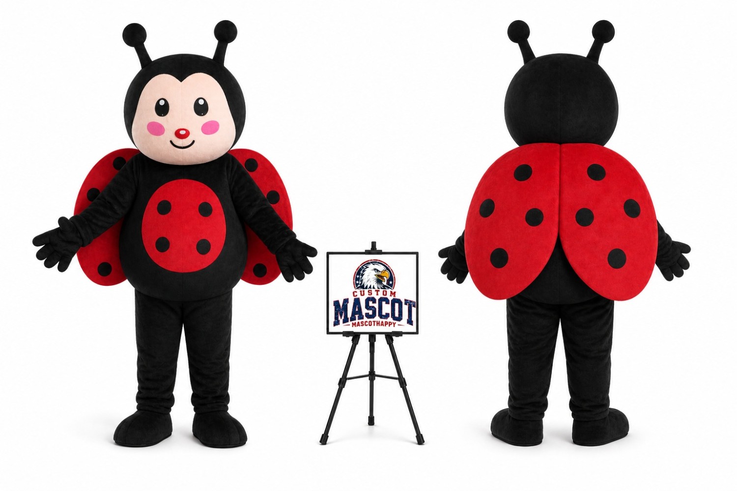 Adult Ladybug Mascot Costume Adult Ladybug Mascot Costume