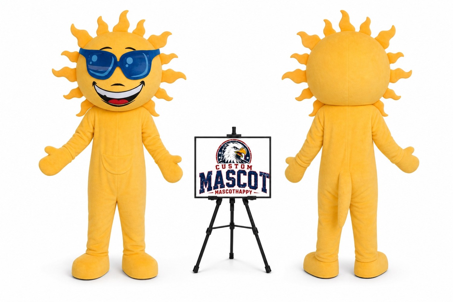Adult Laughing Sun Mascot Costume Adult Laughing Sun Mascot Costume