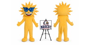 Adult Laughing Sun Mascot Costume Adult Laughing Sun Mascot Costume