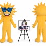 Adult Laughing Sun Mascot Costume