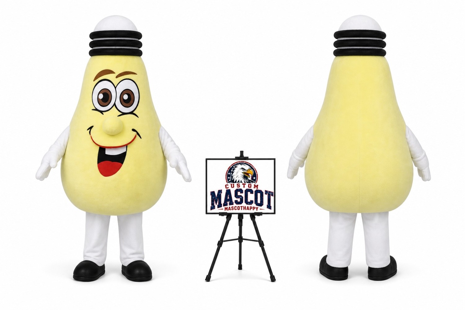 Adult Light Lamp Bulb Mascot Costume Adult Light Lamp Bulb Mascot Costume