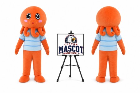 Adult Little Cuttlefish Octopus Mascot Costume