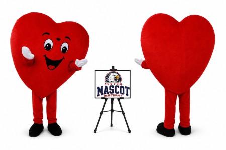 Adult Love Heart Mascot Costume