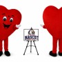 Adult Love Heart Mascot Costume