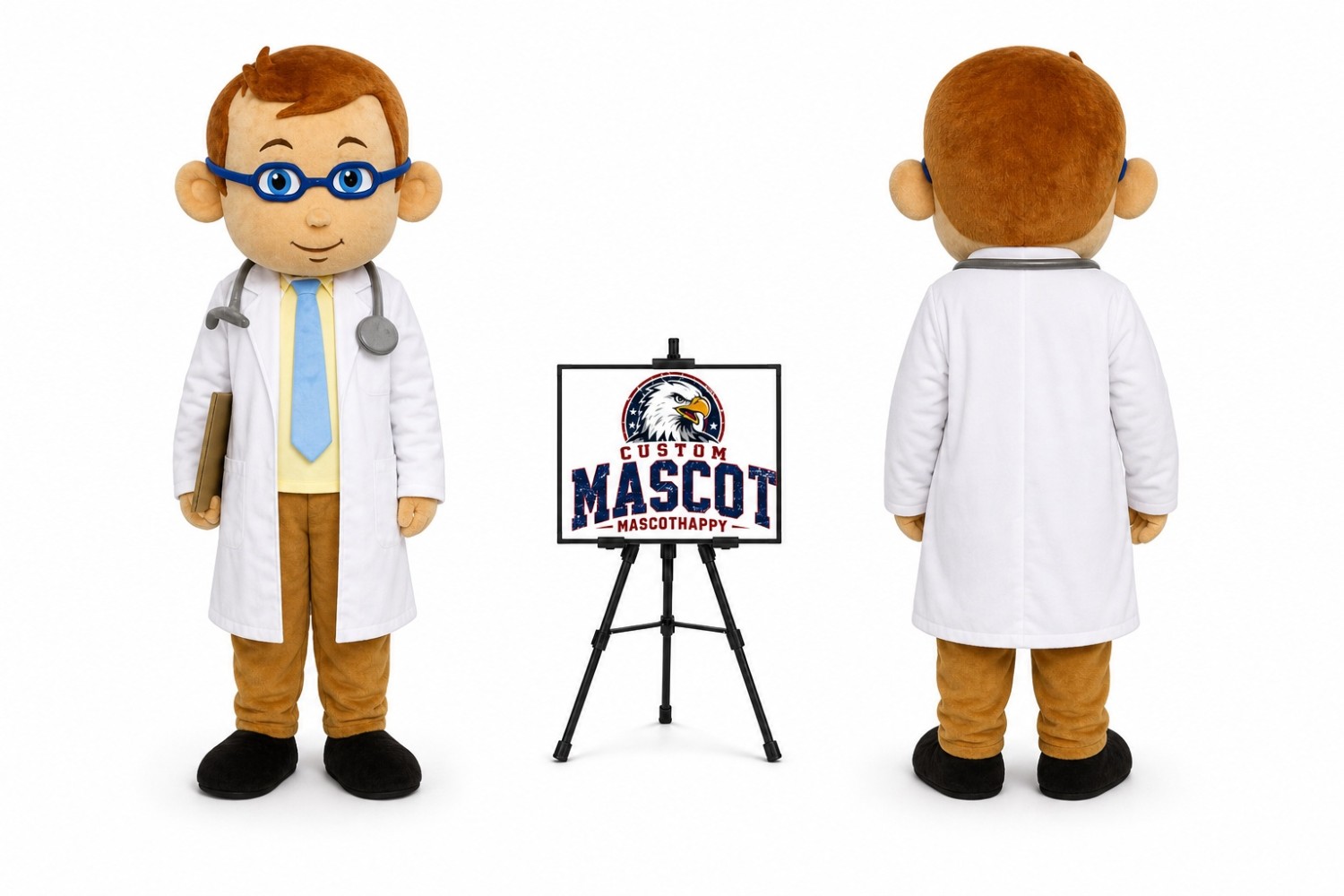 Adult Men Doctor Mascot Costume Adult Men Doctor Mascot Costume