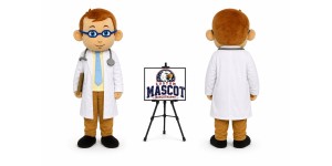 Adult Men Doctor Mascot Costume Adult Men Doctor Mascot Costume