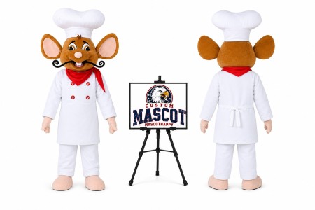 Adult Mouse Chef Mascot Costume for Food Events