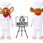 Adult Mouse Chef Mascot Costume for Food Events