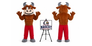 Adult Muscular Bull Mascot Costume Adult Muscular Bull Mascot Costume