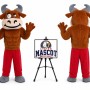 Adult Muscular Bull Mascot Costume