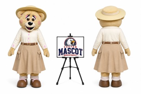 Bessie Bear Crealy Park In Devon Mascot Costume