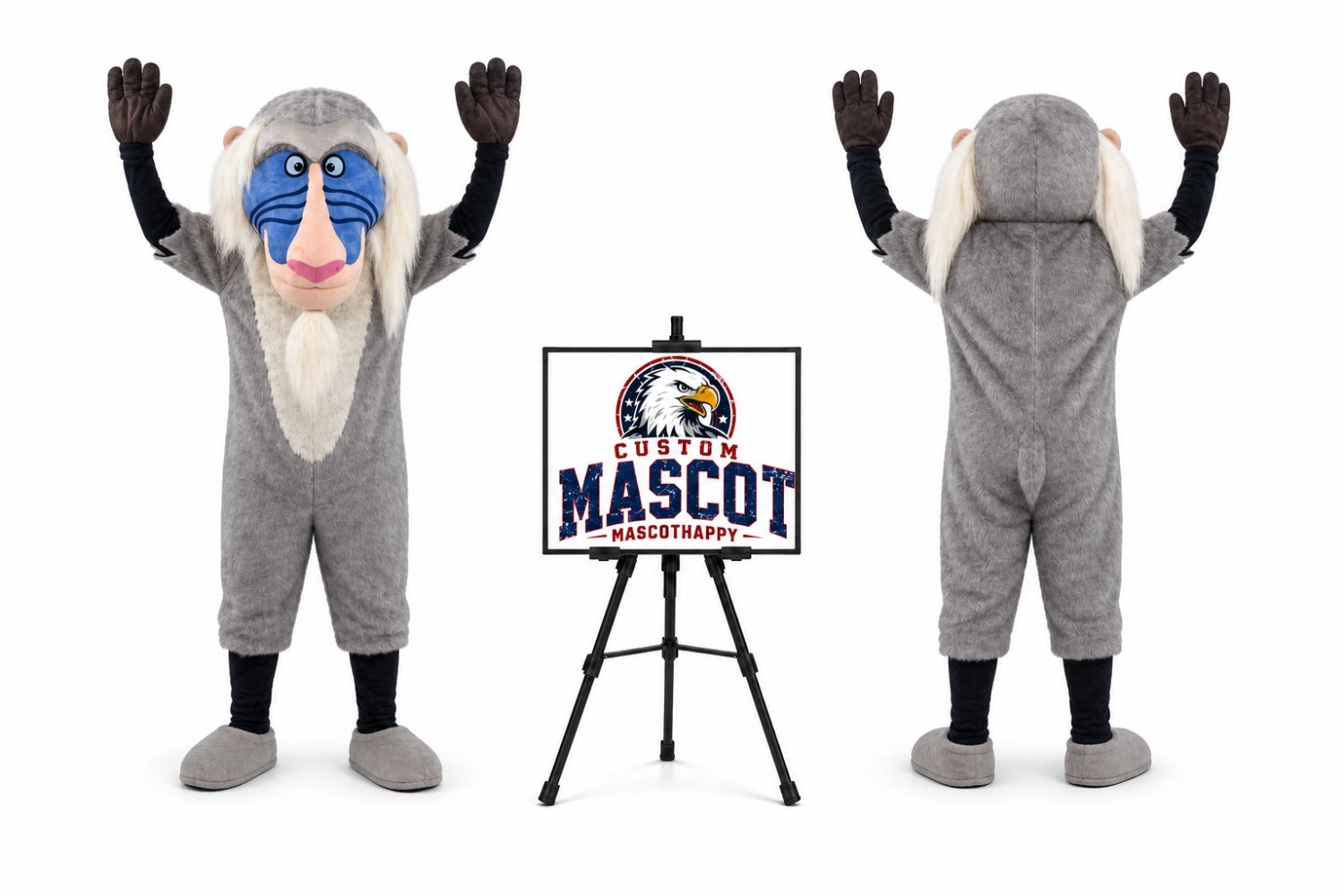 Adult Old Monkey Mascot Costume Adult Old Monkey Mascot Costume