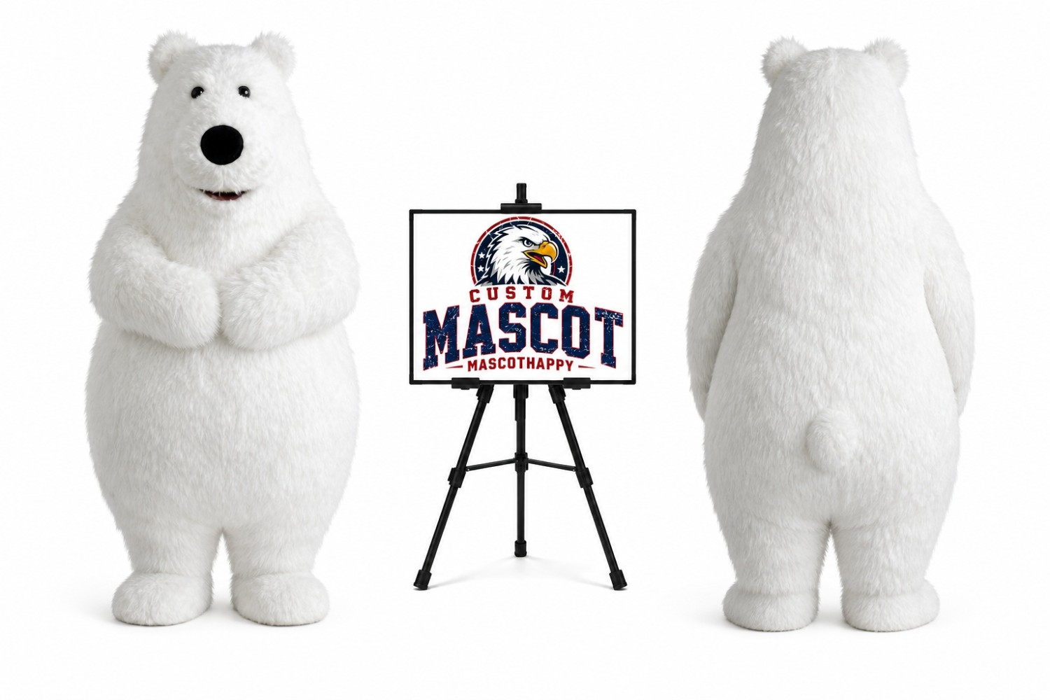 Big Bear Polar Bear Mascot Costume Big Bear Polar Bear Mascot Costume