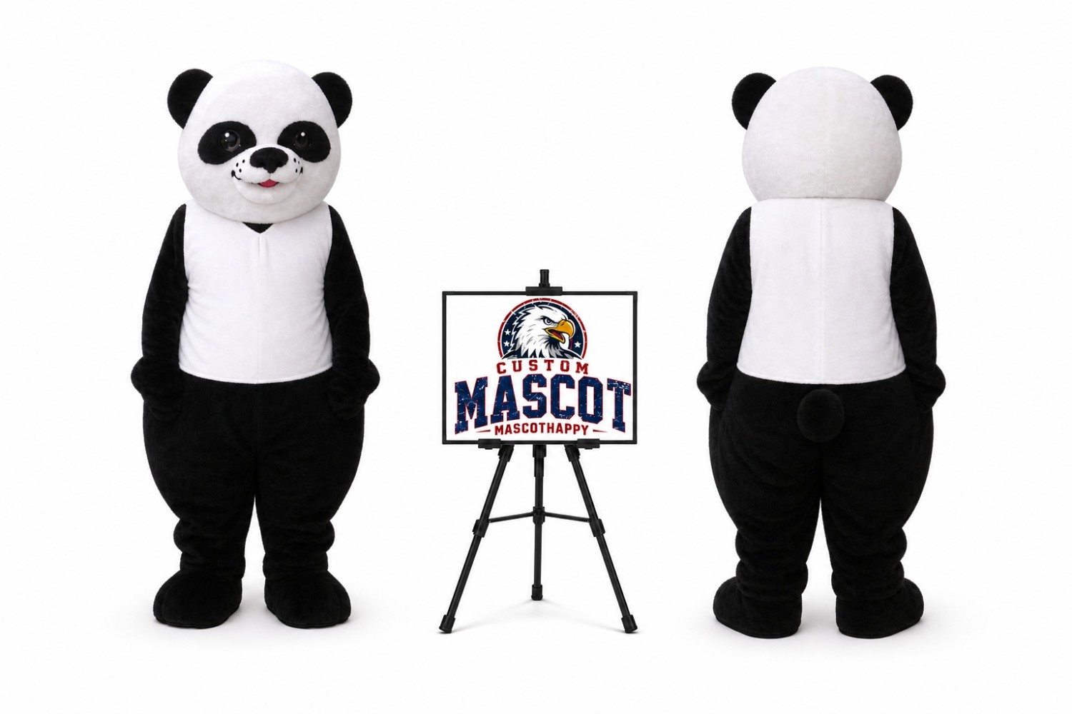 Adult Panda Cartoon Mascot Costume Adult Panda Cartoon Mascot Costume