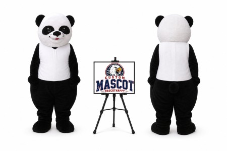Adult Panda Cartoon Mascot Costume