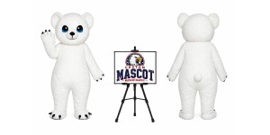 Big Eyes Polar Bear Mascot Costume Big Eyes Polar Bear Mascot Costume