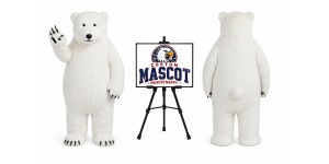 Big Furry Polar Bear Adult Mascot Costume Big Furry Polar Bear Adult Mascot Costume