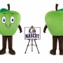 Big Apple Mascot Costume for Food Events