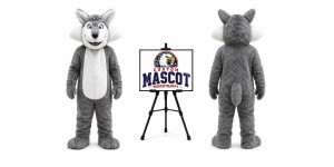 Big Wolf Mascot Costume Big Wolf Mascot Costume